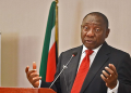 [FILE PHOTO] President Cyril Ramaphosa with the South African flag in the background.