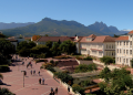 An aerial view of Stellenbosch University.