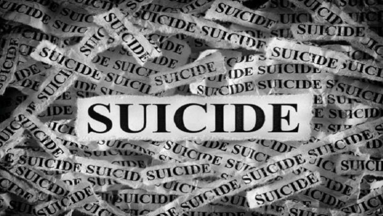 An illustration depicting suicide.