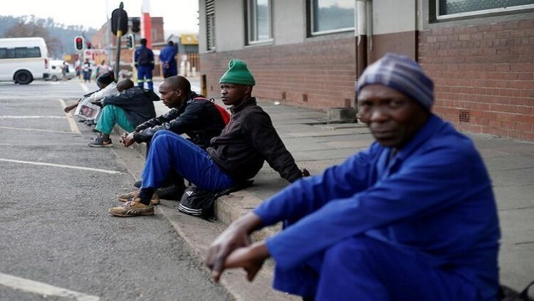 File image:Unemployed men wait on a street corner in the hope of getting casual work in Pietermaritzburg, South Africa June 28, 2017. REUTERS/Rogan Ward