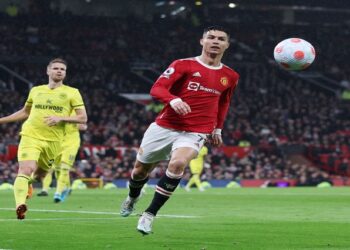 Premier League - Manchester United v Brentford - Old Trafford, Manchester, Britain - May 2, 2022 Manchester United's Cristiano Ronaldo in action.