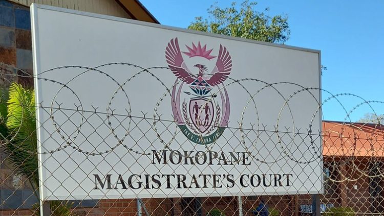 An image of Mokopane Magistrate's Court sign board.