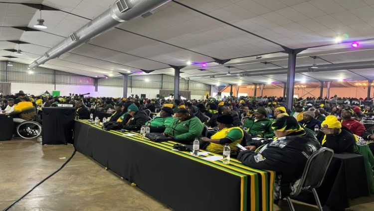 Delegates sitting at the ANC Gauteng elective conference