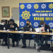 Police Minister Bheki Cele, Deputy Minister Cassel Mathale and Western Cape police management led by Lt-Gen Patekile in a pre-briefing meeting with Western Cape Safety MEC Reagen Allen and other stakeholders who participated in the Youth Day Khayelitsha Crime Summit.