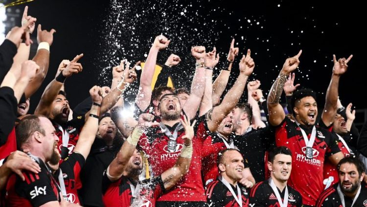 The Crusanders crowned Super Rugby New Zealand Champions.