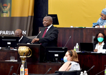 Deputy President David Mabuza responds
 to oral questions in the National Assembly, Parliament, Cape Town.
