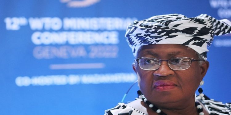 World Trade Organization (WTO) Director-General Ngozi Okonjo-Iweala attends a news conference ahead of the Ministerial Conference (MC12) in Geneva, Switzerland, June 12, 2022.