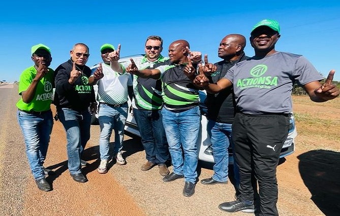 ActionSA party leaders Michael Beaumont and John Moodey arrived in Bela Bela, Limpopo on Friday to increase party support.