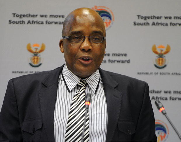 File: Minister Aaron Motsoaledi attending an HIV Counselling and Testing (HCT) campaign in 2014.