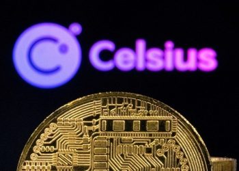 FILE PHOTO: Celsius Network logo and representations of cryptocurrencies are seen in this illustration taken, June 13, 2022. REUTERS