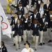 2016 Rio Olympics - Opening ceremony - Maracana - Rio de Janeiro, Brazil - 05/08/2016. Flagbearer Rose Nathike Lokonyen (ROT) of the Refugee Olympic Athletes leads her contingent during the opening ceremony
