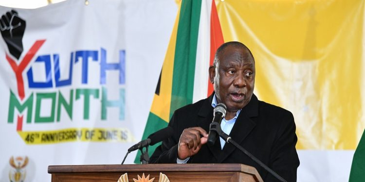 South African President Cyril Ramaphosa and Phala Phala Farm owner addressing the audiences at a Youth Day event in the Eastern Cape.