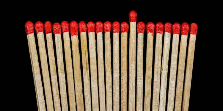 Image of matches which the company produces
