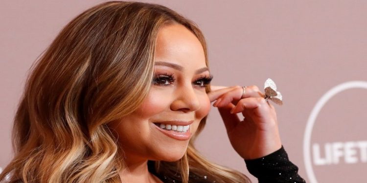 Singer Mariah Carey poses as she attends Variety's 2019 Power of Women: Los Angeles, in Beverly Hills, California, U.S., October 11, 2019. REUTERS/Mario Anzuoni/File Photo