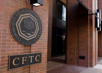 Signage is seen outside of the US Commodity Futures Trading Commission (CFTC) in Washington, D.C., US, August 30, 2020.