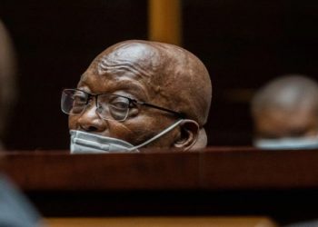 Former President Jacob Zuma in court.