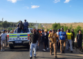 (File Image) A group of Diepsloot residents march towards Extension 1, where murders allegedly took place, prompting community protests in the area.