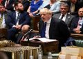 British Prime Minister Boris Johnson speaks during Prime Minister's Questions at the House of Commons in London, Britain July 6, 2022.