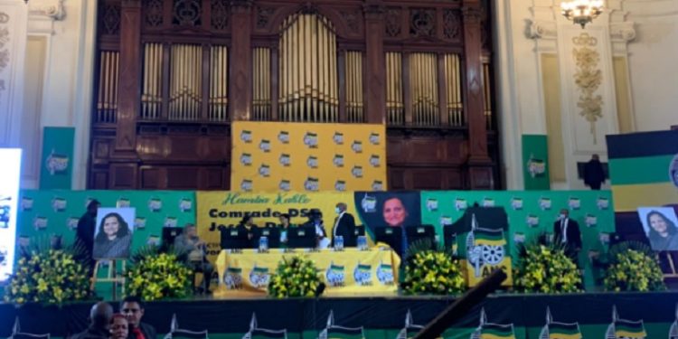 Delegates seen at the memorial service of the late ANC deputy-secretary Jessie Duarte.