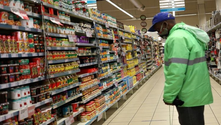 [File Image]: A shopper looks at grocery items in Johannesburg, South Africa, June 17, 2020.