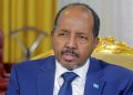 FILE PHOTO: Somalia's President Hassan Sheikh Mohamud speaks during a Reuters interview inside his office at the Presidential palace in Mogadishu, Somalia May 28, 2022. REUTERS/Feisal Omar