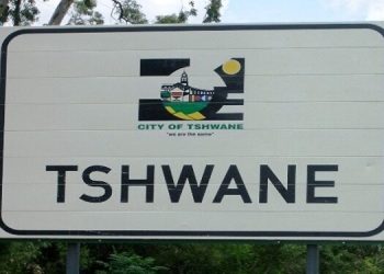 A sign board of the City of Tshwane.