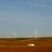 Wind turbines producing renewable energy outside Caledon, South Africa