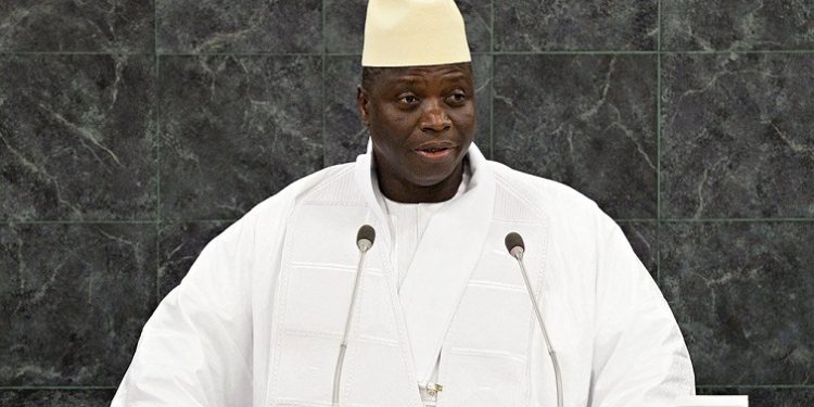 Former Republic of Gambia President Yahya Jammeh.