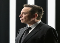 Elon Musk attends the opening ceremony of the new Tesla Gigafactory for electric cars in Gruenheide, Germany, March 22, 2022. Patrick Pleul/Pool via REUTERS/File Photo