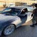 A member of the Libyan security forces checks a driver's document as they are deployed in Misrata, Libya November 19, 2020.