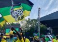 ANC supporters at the party's Siyanqoba Rally.