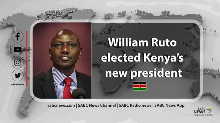 William Ruto has just been announced as Kenya's new president-elect