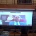 Senior Manager for Executive Support in the office of the Public Protector Futana Tebele, taking an oath virtually as seen on the screen, to testify in the Section 194 Inquiry into suspended Public Protector Busisiwe Mkhwebane's fitness to hold office, taking place from Committee Room M46, captured on 3 August