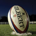 Rugby ball on the field