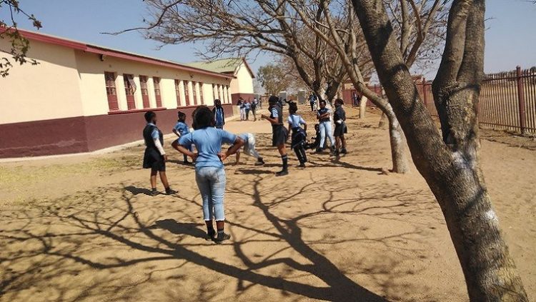 [FILE PHOTO] Learners seen playing during their school break.