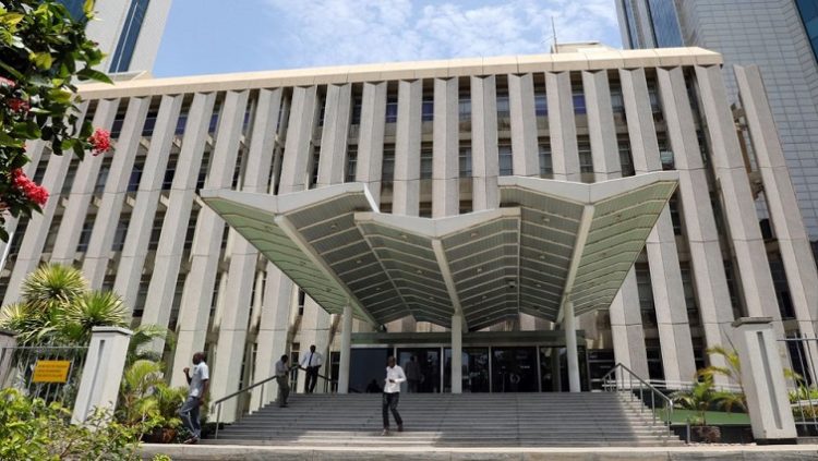 A man walks out of the Central Bank of Tanzania building in Dar es Salaam, Tanzania January 15, 2019.