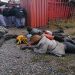 46 suspects were arrested and one fatally wounded during the police’s illicit mining raid on the West Rand on  August 2, 2022.