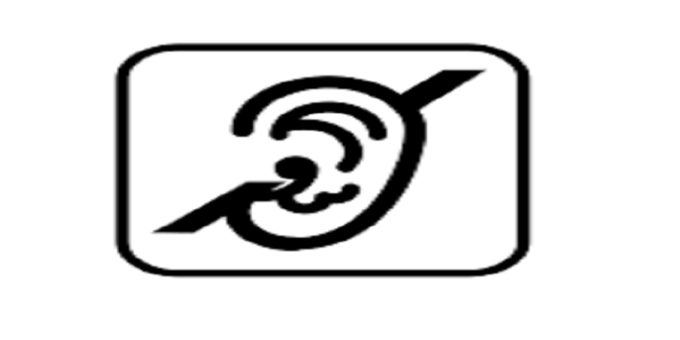 Symbol for deafness.