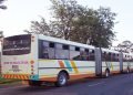A bus on a road in Mbombela