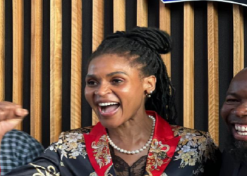 Colleen Makhubele after being elected as Speaker of the City of Johannesburg on September 28, 2022.