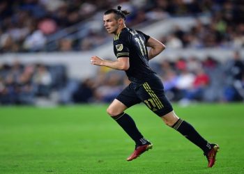 Gareth Bale in action for Los Angeles Fc against  Hauston Dynamo