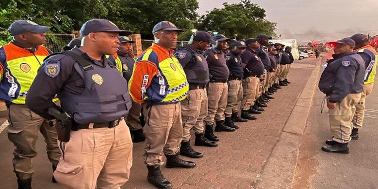 [File Image] Johannesburg Metro Police Department (JMPD) officers can be seen in the above picture.