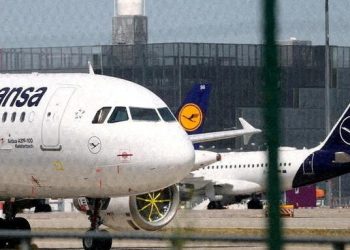 Planes of German air carrier Lufthansa are parked at Frankfurt airport in Frankfurt, Germany, June 2, 2020