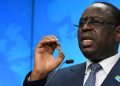 Senegal's President Macky Sall speaks at a news conference on the second day of a European Union (EU) African Union (AU) summit at The European Council Building in Brussels, Belgium February 18, 2022
