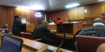 Counsel for the fifth accused Advocate Zandile Mshololo during the Senzo Meyiwa murder trial at the High Court in Pretoria on September 7, 2022.