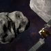An undated handout picture made available by the National Aeronautics and Space Administration (NASA) shows an illustration of NASA's Double Asteroid Redirection Test (DART) spacecraft prior to impact at the Didymos binary asteroid system issued 26 September 2022.