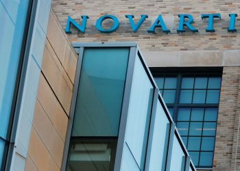A sign marks Novartis' Institutes for Biomedical Research in Cambridge, Massachusetts, US, January 2, 2020.