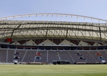 Khalifa International Stadium, Doha, Qatar - September 29, 2022 General view inside the stadium ahead of the World Cup