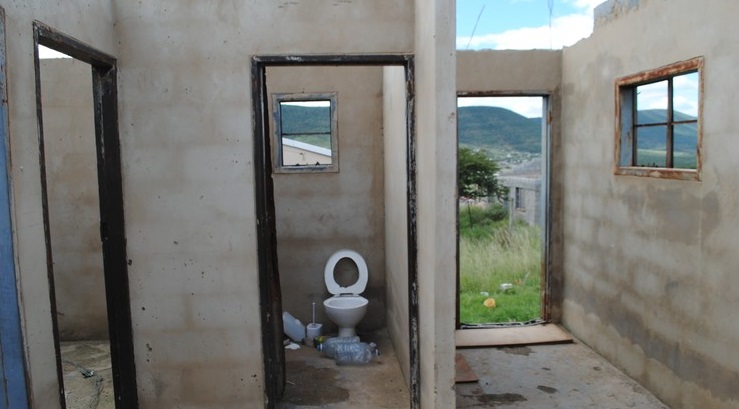 An abandoned RDP housing project in Eastern Cape