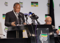ANC Chairperson of the Electoral Committee, Kgalema Motlanthe briefing the media at Luthuli House, August 18, 2022.